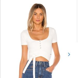 Lovers + Friends Crop Wrap Top
